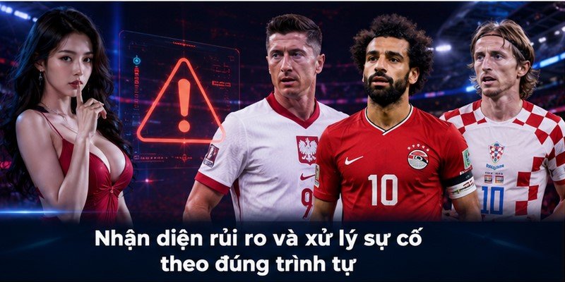 Nhận diện rủi ro và xử lý sự cố theo đúng trình tự