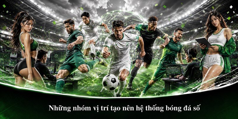 Những nhóm vị trí tạo nên hệ thống bóng đá số