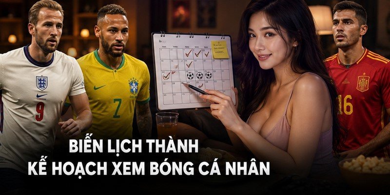 Biến lịch thành kế hoạch xem bóng cá nhân